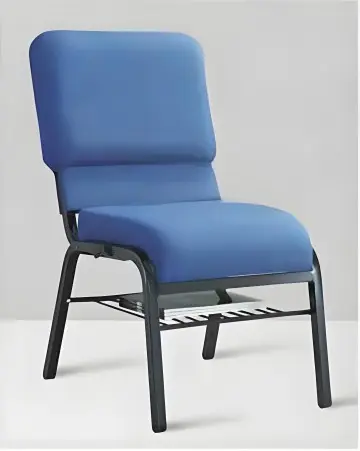 可堆疊教堂椅 - 金屬框架+高彈軟墊美國P2級環保板